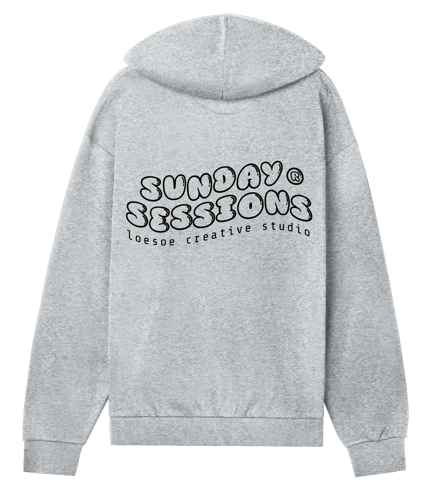 sunday sessions zip hoodie grey