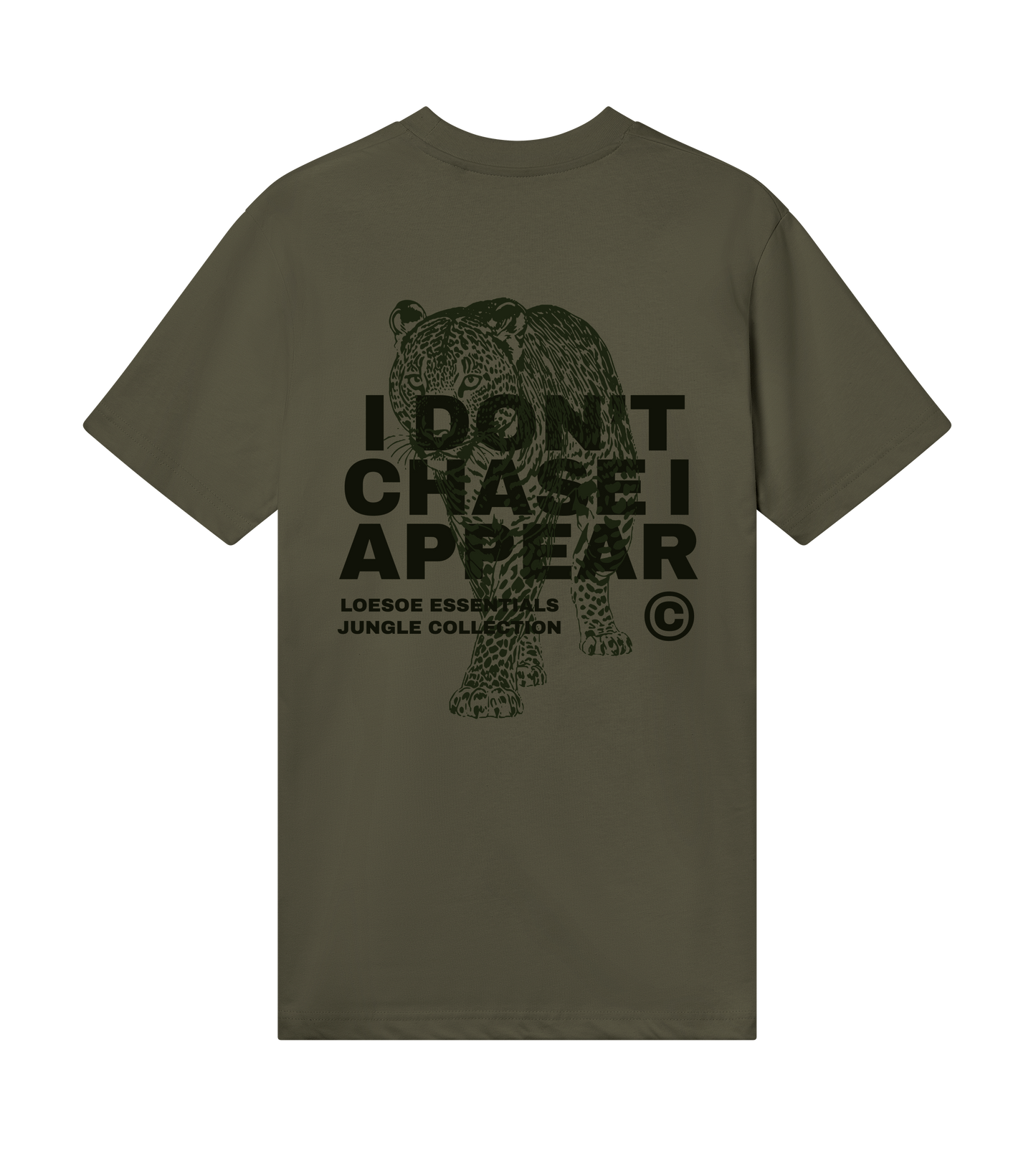 loesoe jungle jaguar tee dark green