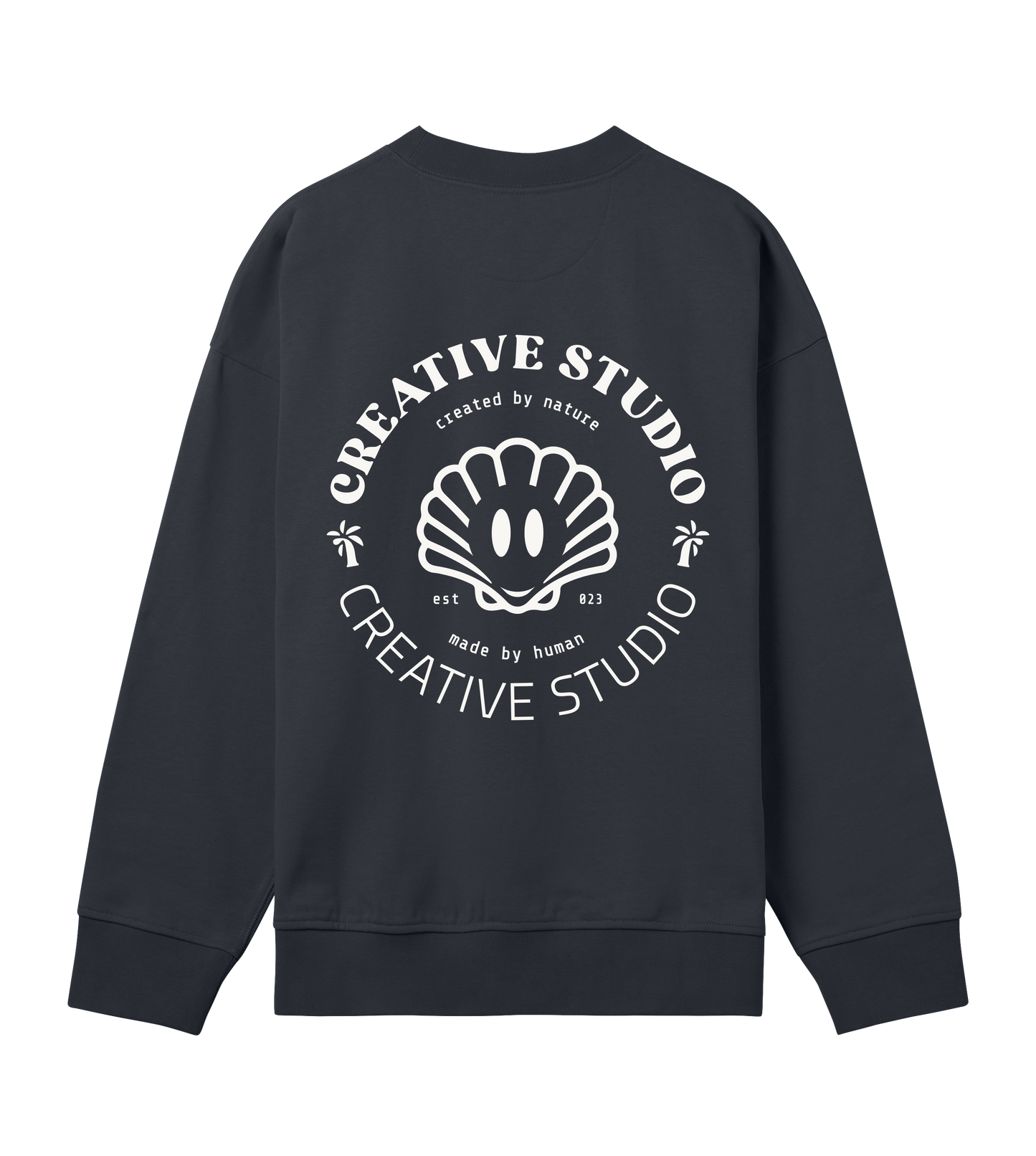 creative studio crewneck black