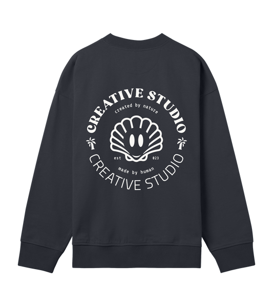 creative studio crewneck black