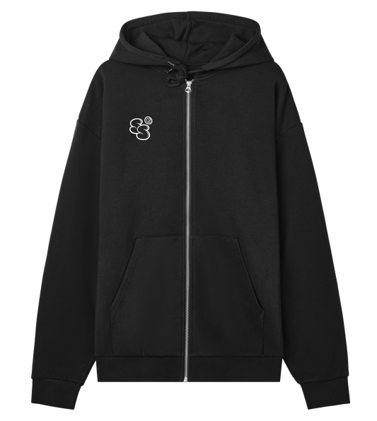 sunday sessions zip hoodie black