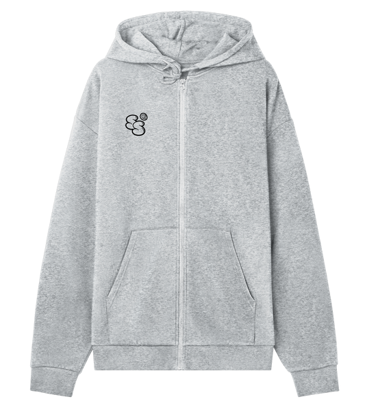 sunday sessions zip hoodie grey