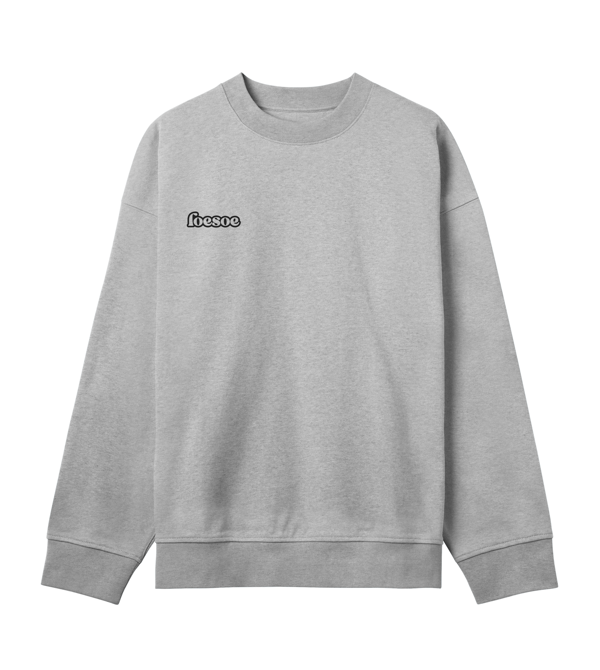 loesoe icon crewneck grey – Loesoe essentials