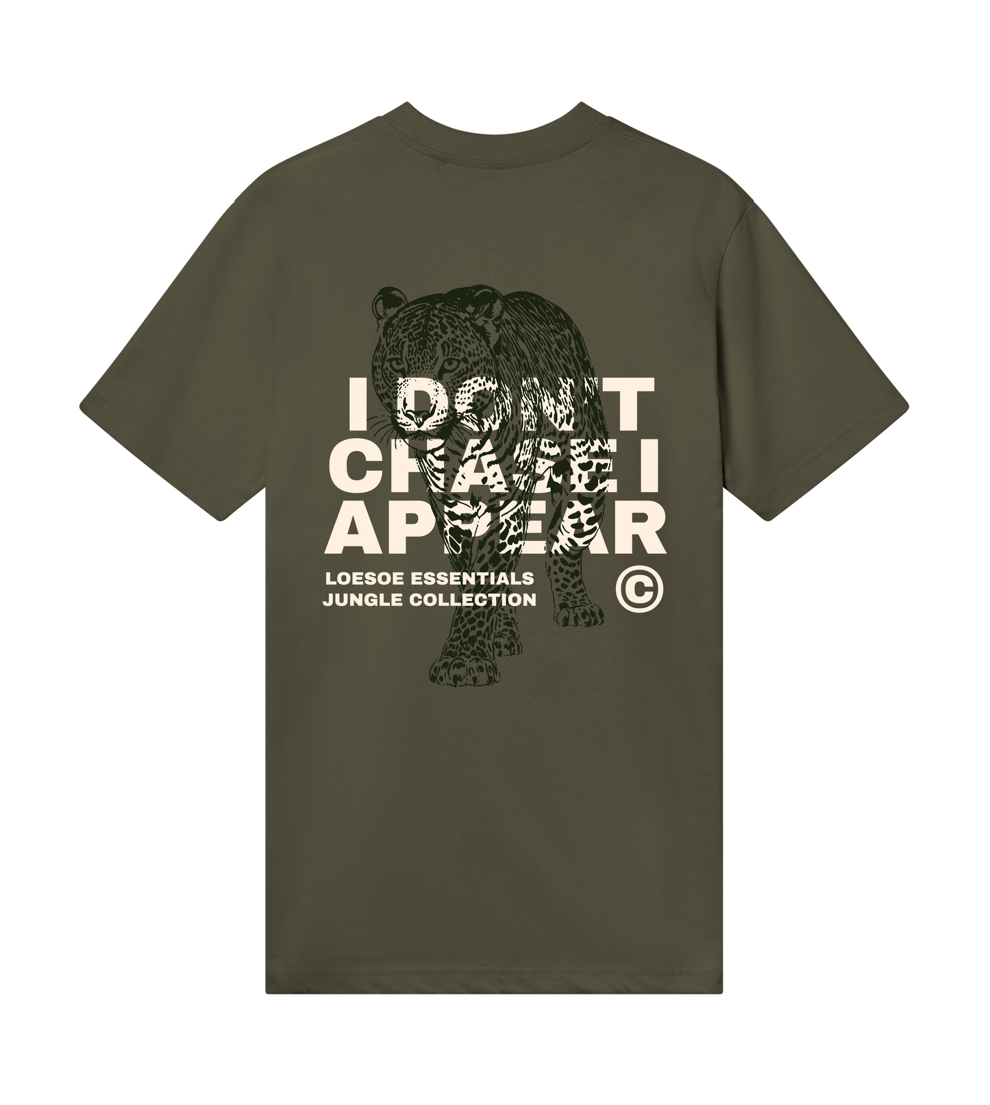 loesoe jungle jaguar tee light green