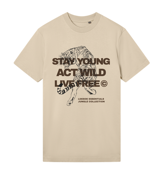 Loesoe jungle act wild tee mastic