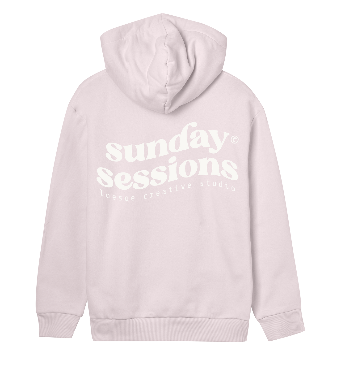 sunday sessions soft pink hoodie