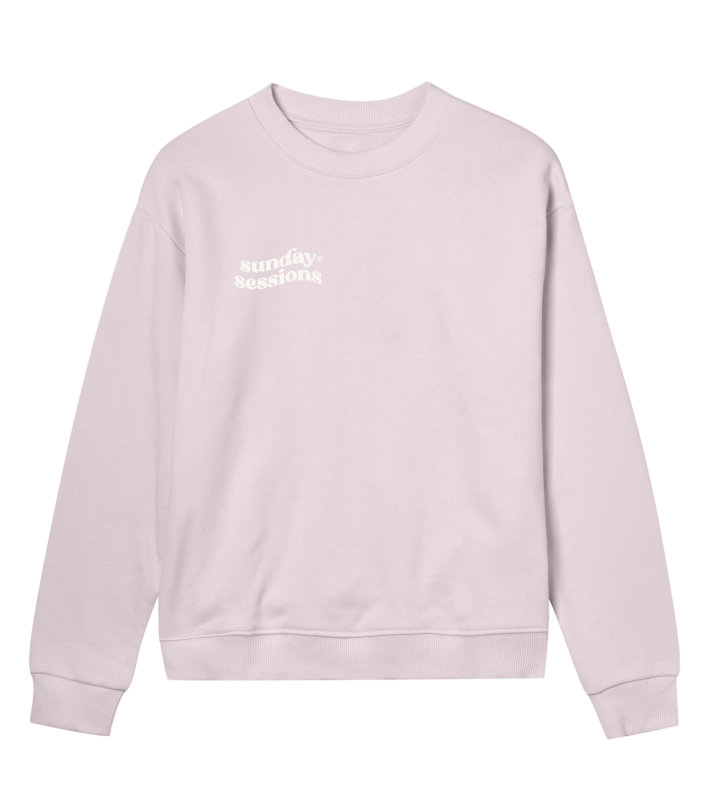 sunday sessions soft pink crewneck